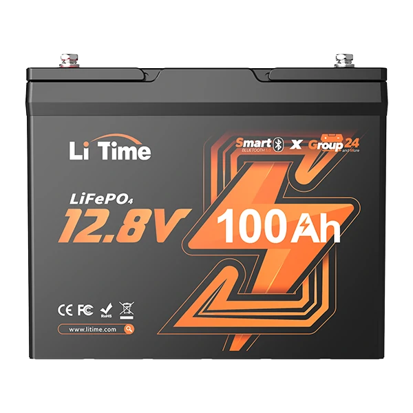 overview of litime 12v 100ah group 24 bluetooth lifepo4 lithium battery