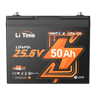 LiTime 24V 50Ah smart trolling motor battery