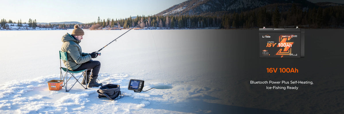 best seller of litime cold weather battery - 16v 100ah lithium fish finder battery