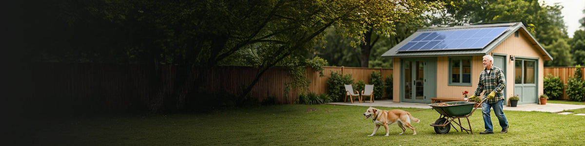 LiTime off grid solar lithium battery for shed power