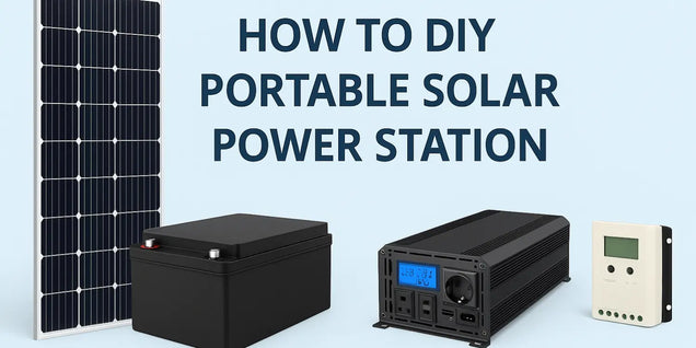 How to DIY Portable Solar Power Station banner