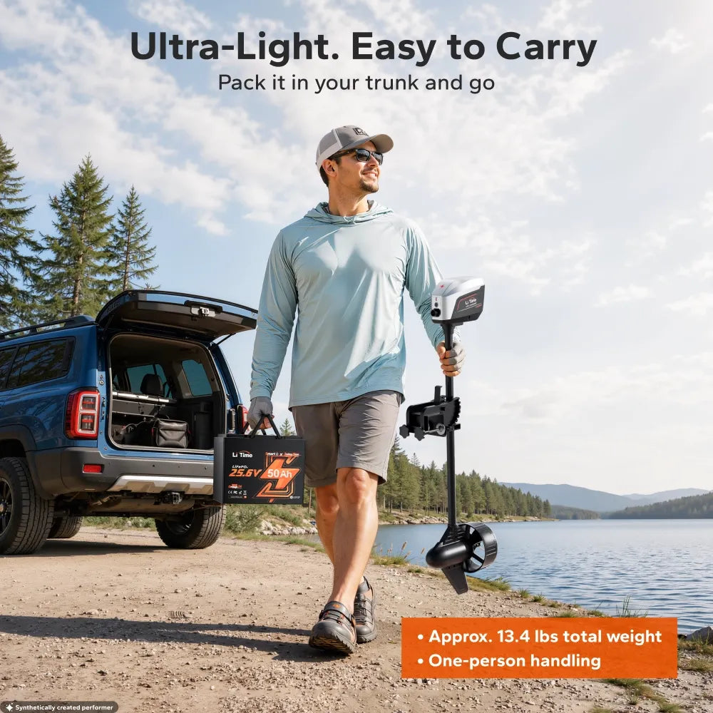 LiTime Argoseeker A1 24V700W/2HP Electric Outboard Motor