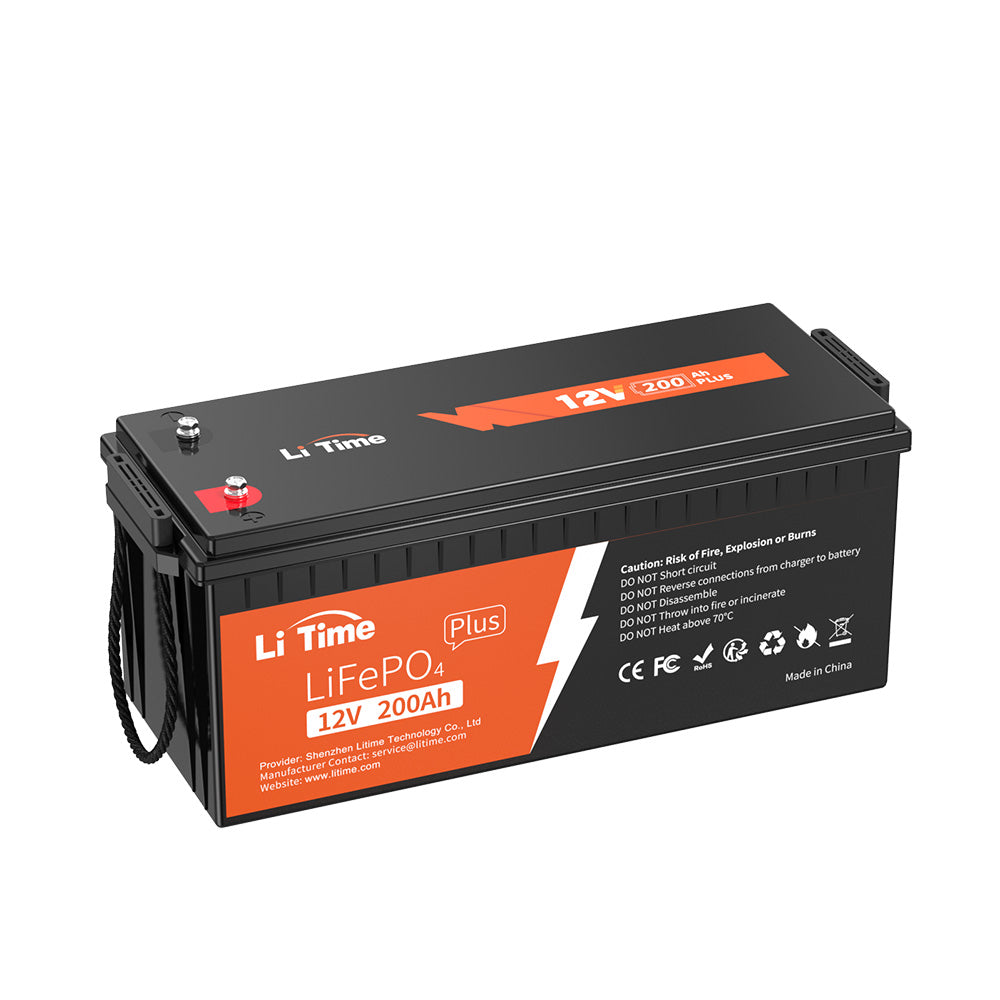 overview of LiTime 12V 200Ah plus LiFePO4 battery