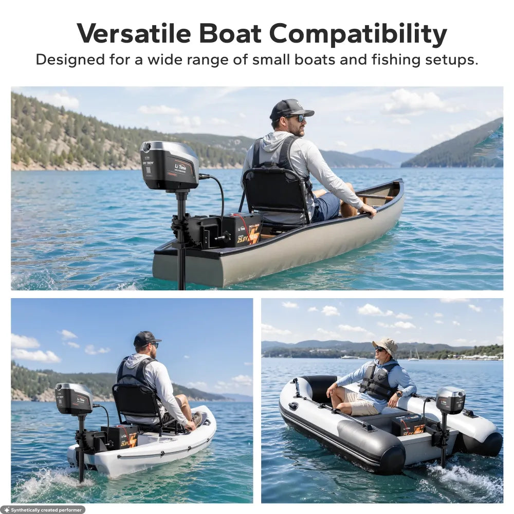 LiTime Argoseeker A1 24V700W/2HP Electric Outboard Motor