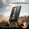 LiTime 12V 100Ah Slim LiFePO4 battery features a high-strength IP65 sheet metal enclosure for excellent heat dissipation and durability