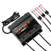 overview of 12V 10A 3 bank lithium battery charger