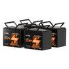 4 pack of 12V 100Ah Group 24  Deep Cycle Battery with Self Heating and Bluetooth