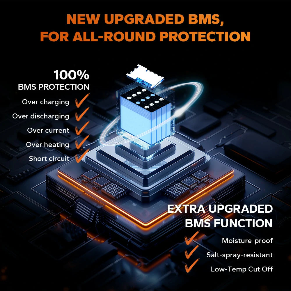 battery management system protection information of litime 12v 20ah 800 CCA marine lithium cranking battery