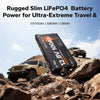 rugged 12v 100ah slim lifepo4 battery power for ultra-extreme travel