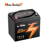 surface of LiTime 12V 20Ah 800 CCA marine starting lithium battery