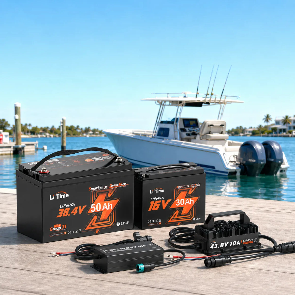 LiTime marine battery kit