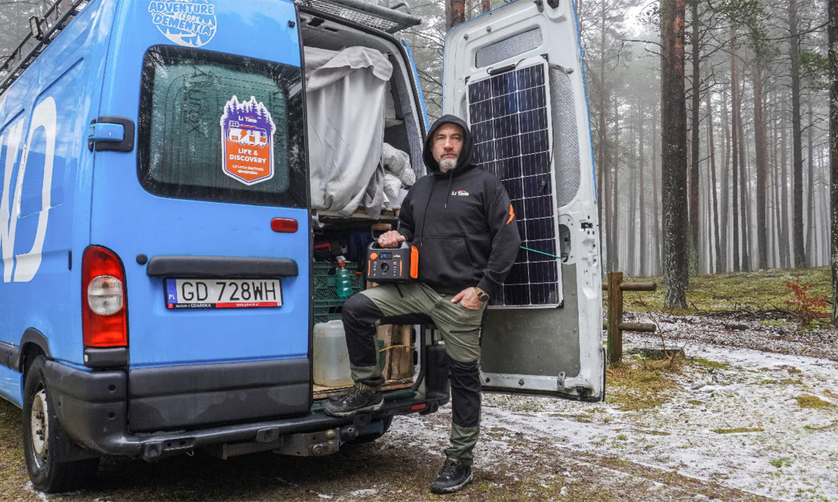 Vadim's first worry-free RV trip in a decade, powered by two LiTime 100Ah LiFePO₄ batteries.