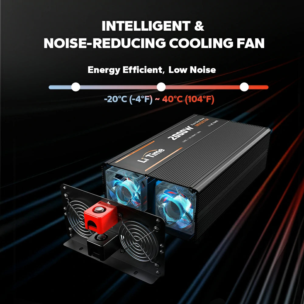 LiTime pure sine wave inverter for truck auxiliary power systems