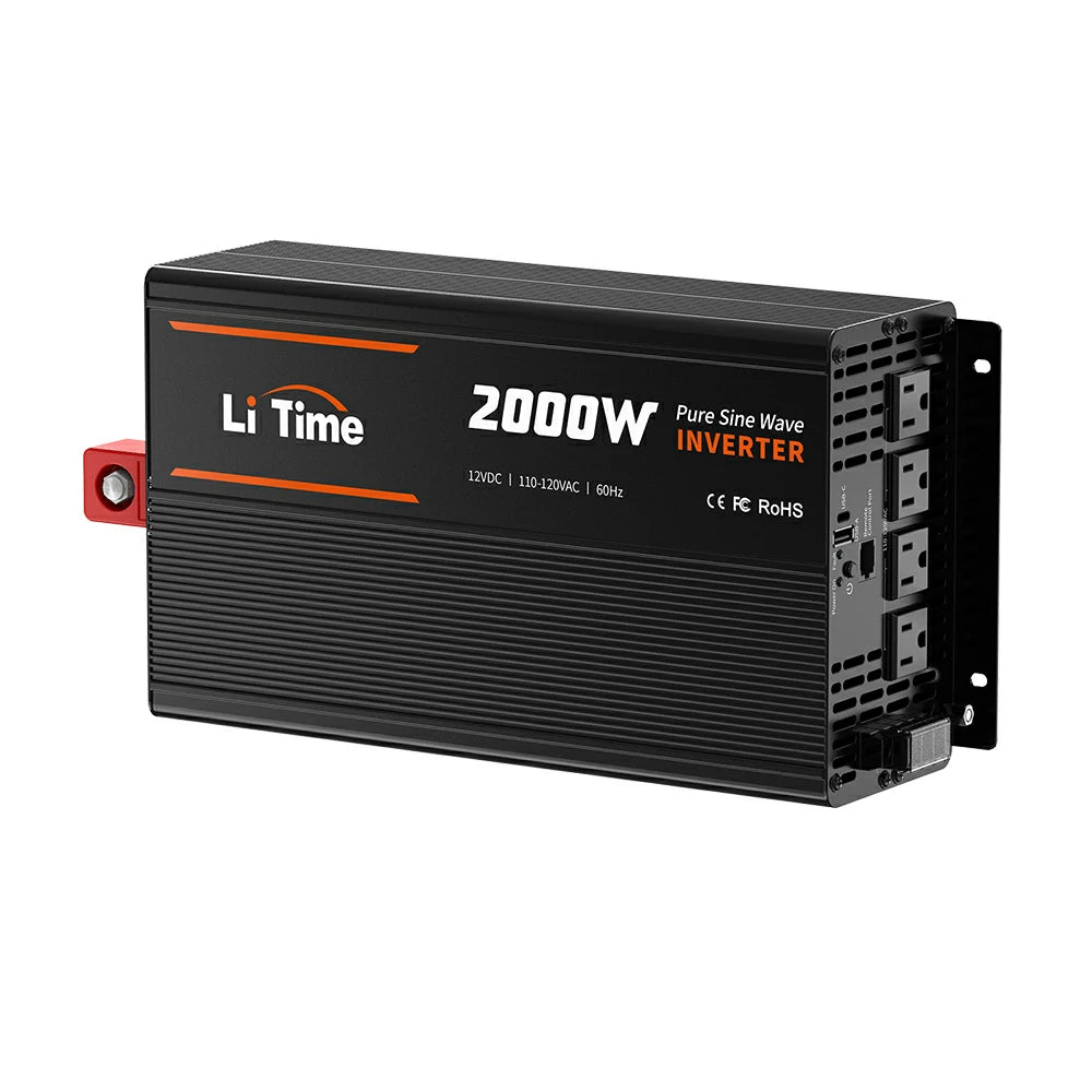 overview of LiTime 12 2000W pure sine wave inverter