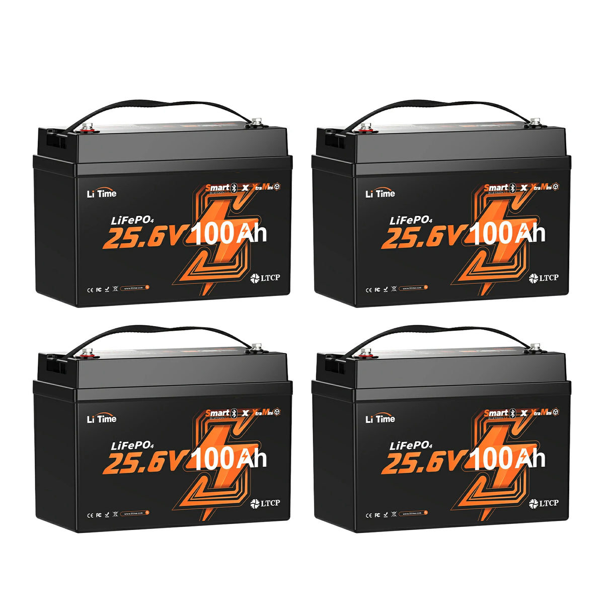 4 pack of litime 24v 100ah group 31 rv lifepo4 battery​