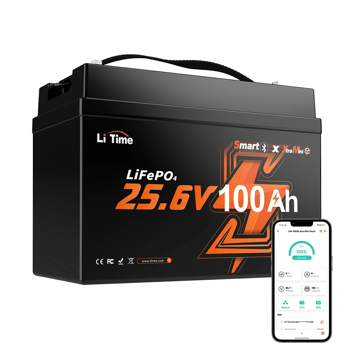 LiTime 24V 100Ah Group 31 marine lithium battery for an 80 lb thrust trolling motor