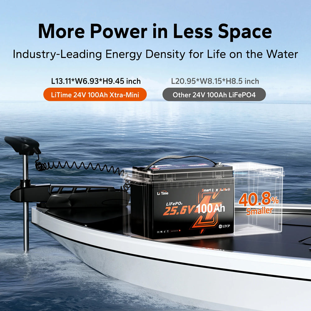 LiTime 24V 100Ah Group 31 marine lithium battery for Prime Day deals