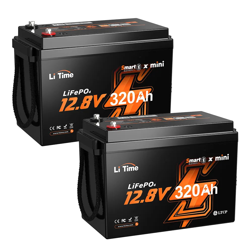 LiTime 12V 320Ah Mini Bluetooth Lithium Battery for RV, Off-Grid and Marine