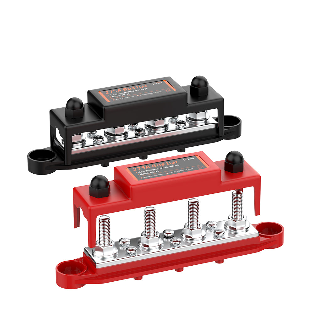 LiTime 275A Power Distribution Bus Bar for RV, Marine, Solar Battery Terminal Block