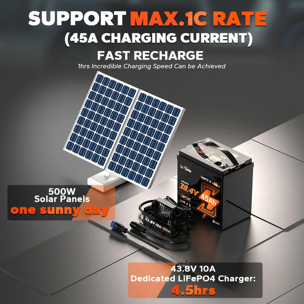 fast charging 36v golf cart batteries 