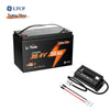 LiTime 36v trolling motor lithium battery kit with 36v 18A lifepo4 battery charger