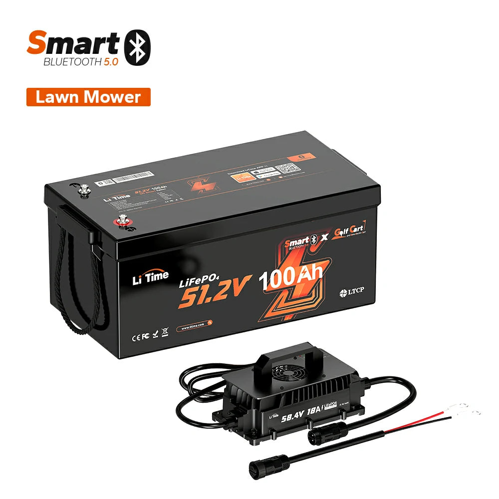 LiTime 48V 100Ah Bluetooth Marine House LiFePO4 Battery