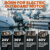 LiTime 12v 100ah electric outboard motor battery series: 24V/36V/48V/60V options for 12-51HP motors (2.56-6.4kW)
