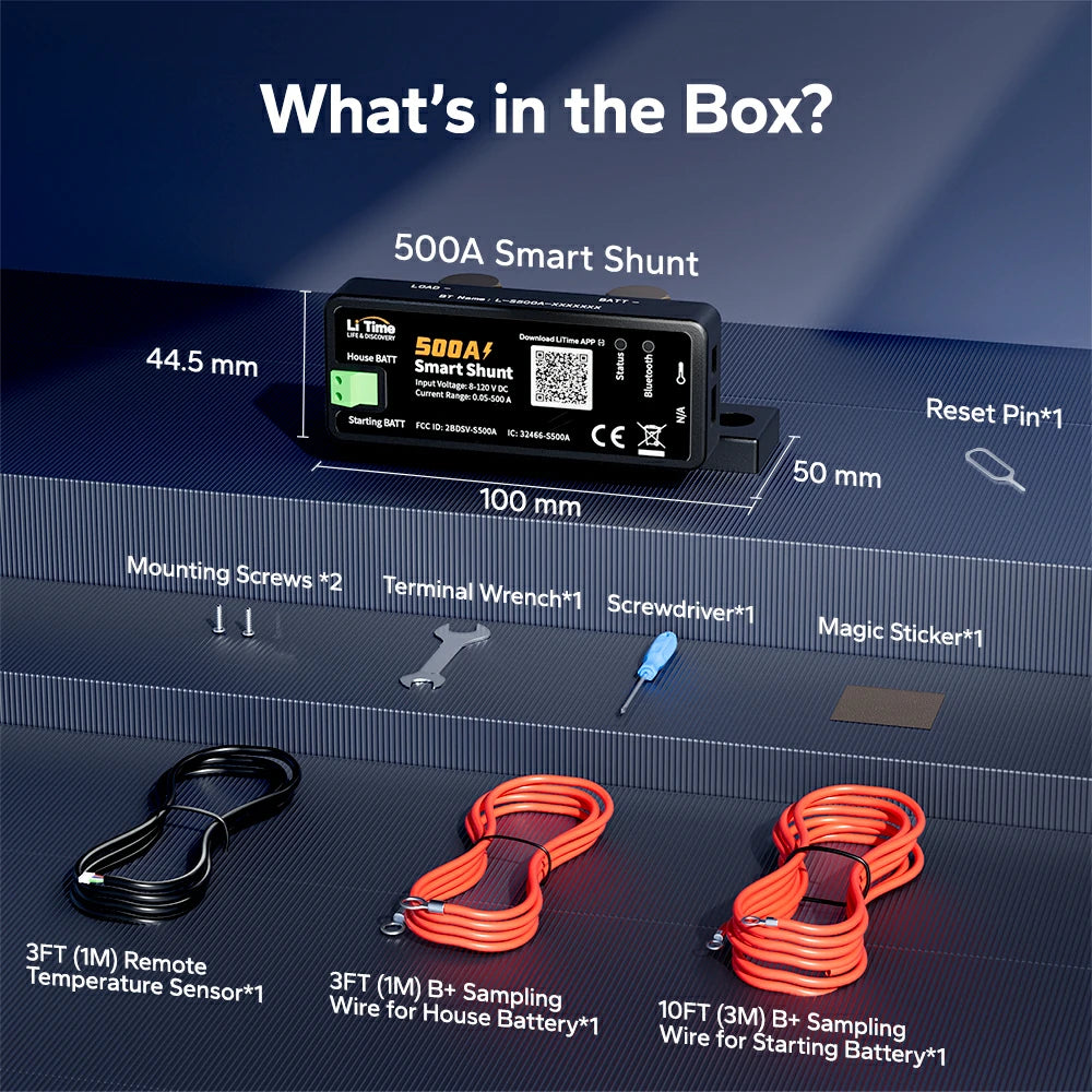 litime 500a battery shunt product box