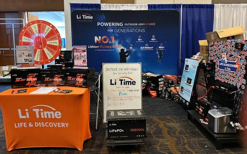 LiTime lithium iron phosphate battery globle trade shows