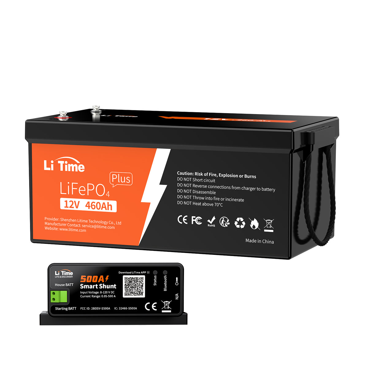 LiTime 12V 460Ah LiFePO4 Lithium Group 8D Battery for Truck