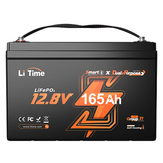 LiTime 12V 165Ah dual purpose smart self-heating battery