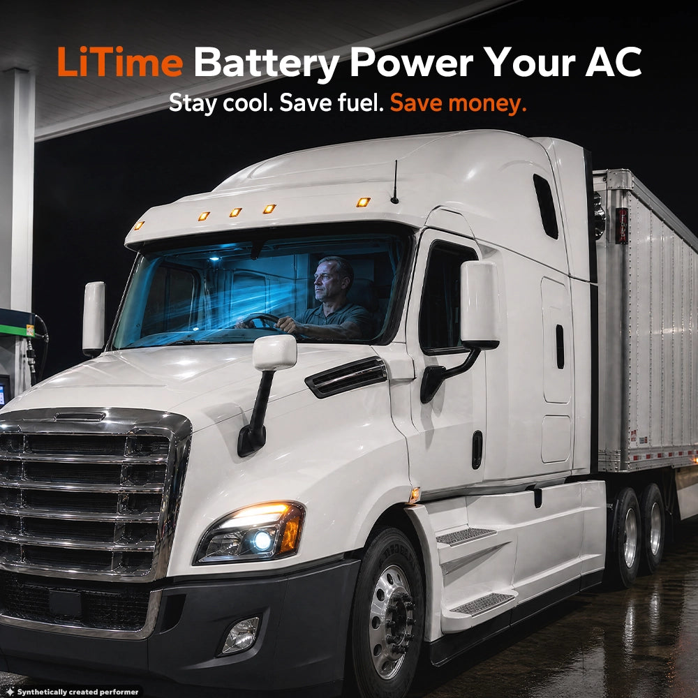 LiTime LiHeat® 12V 320Ah Mini Dual-Mode Self Heating Smart Lithium Battery for Truck