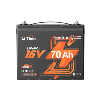 litime 16v 70ah lifepo4 lithium battery for fish finders