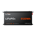 LiTime 48V 100Ah 5120wh Golf Cart Metal Case Lithium Battery
