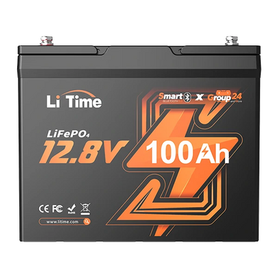 overview of litime 12v 100ah group 24 bluetooth lifepo4 lithium battery