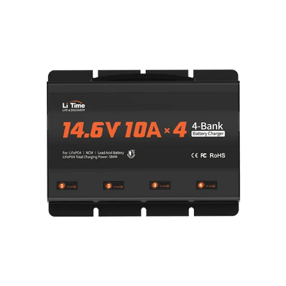  litime 12v 10a 4-bank battery charger