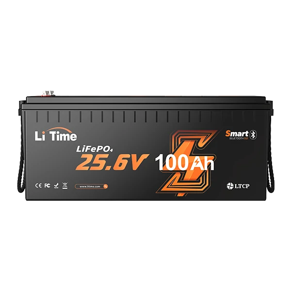 litime 24v 100ah lifepo4 lithium bluetooth battery 
