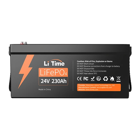 litime 24v 230ah lifepo4 lithium deep cycle battery