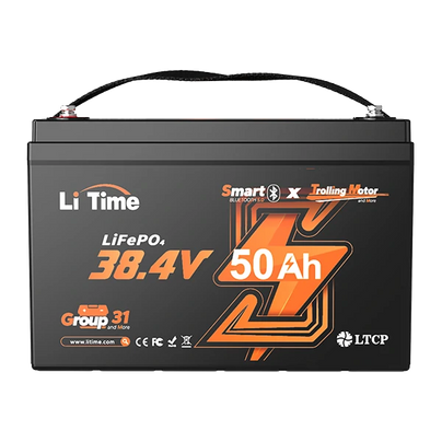 LiTime 36V 50Ah smart trolling motor battery