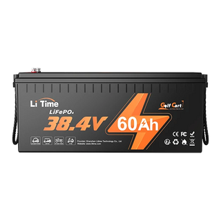 Li Time 36V 60Ah LiFePO4 lithium golf carts battery   