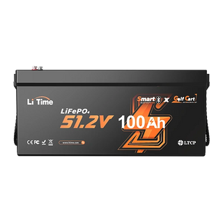  LiTime 48V 100Ah lithium bluetooth battery designed for golf carts