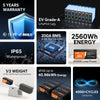 Feature summary for LiTime 200Ah Plus battery: 5-yr warranty, IP65 waterproof, and 4000+ cycles