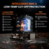 Smart BMS with protections, low-temp cutoff, IP65 weatherproof for LiTime Mini 12.8V 100Ah Bluetooth lithium battery
