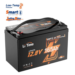 LiTime 12V 165Ah smart self-heating lithium battery for cold-weather power