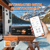 LiTime 12V 200Ah deep cycle lithium battery with bluetooth 5.0, offering real-time management of the battery status