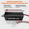 litime 20A battery charger with M8 terminals and anderson connectors