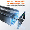 litime 12v 20a lifepo4 battery charger with built-in cooling fan to protect overheating charging 