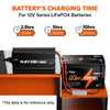 charging time of litime 12v 20amp battery lifepo4 chager