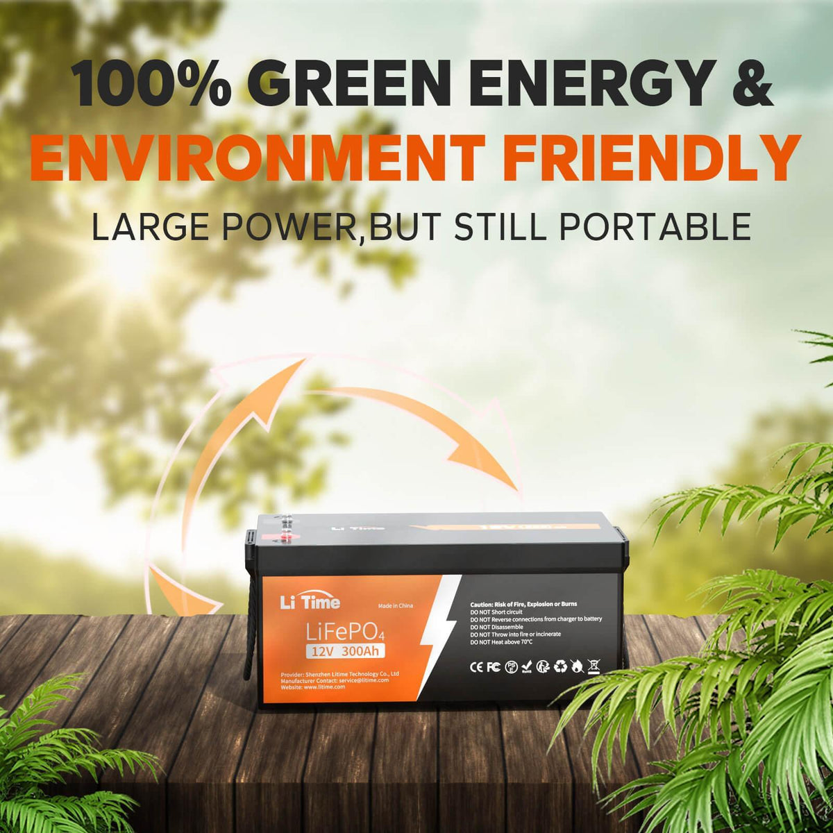environment friendly 12 volt lithium battery 