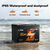 litime 12v 100ah group 27 battery with ip65 waterproof and dustproof protection for Jon boats/inflatables/kayaks